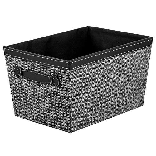 Creative Scents Fabric Decorative Storage Basket (Herringbone)