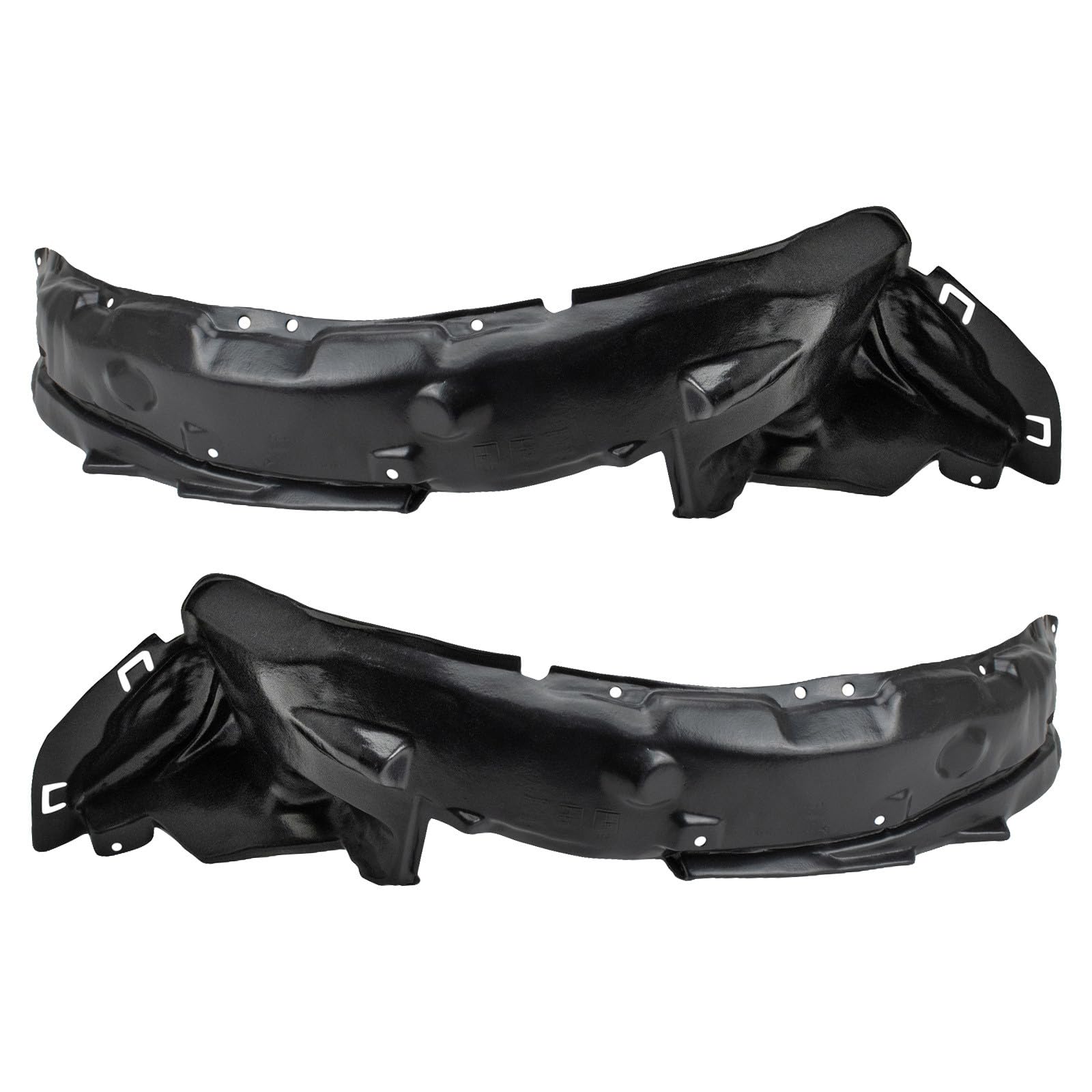 TRQ Front Inner Fender Liner Set | For 1992-1995 Honda Civic HO1248102 HO1249102