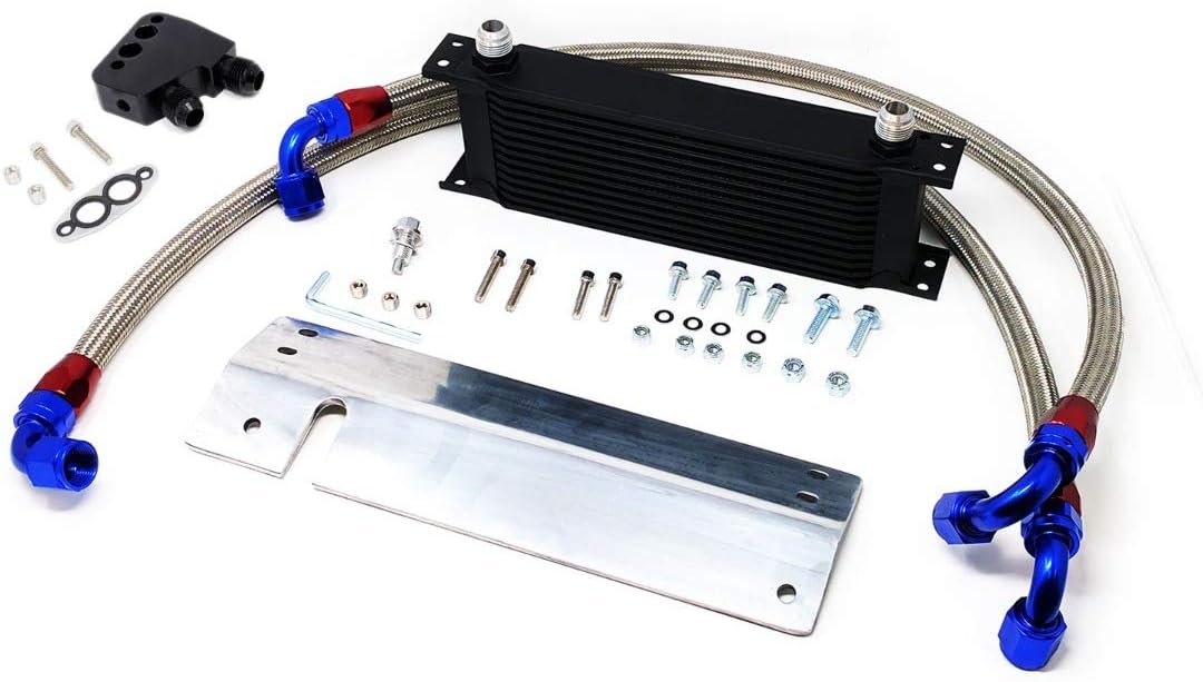 Rev9(OCK-5130) Oil Cooler Kit For Chevrolet Corvette(C5); LS1 LS6 12 Row Bolt-On Oil Cooler Kit