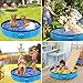 Dog Pool, SmilDay Foldable Portable Swimming Pool, Hard Plastic Bathing Tub for Pets Dogs and Cats, Slip-Resistant Kiddie Pool for Backyard (Blue 63''D× 12''H)