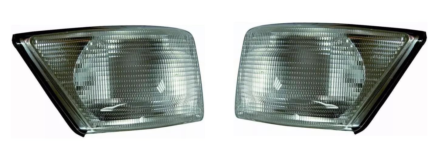 Set 2 Fanale Fanalino Freccia Anteriore Sinistro e Destro Per Daily S2000 MK3 da 1999 a 2005 Luce Indicatore Di Direzione Lampeggiatore Bianco Senza Portalampada