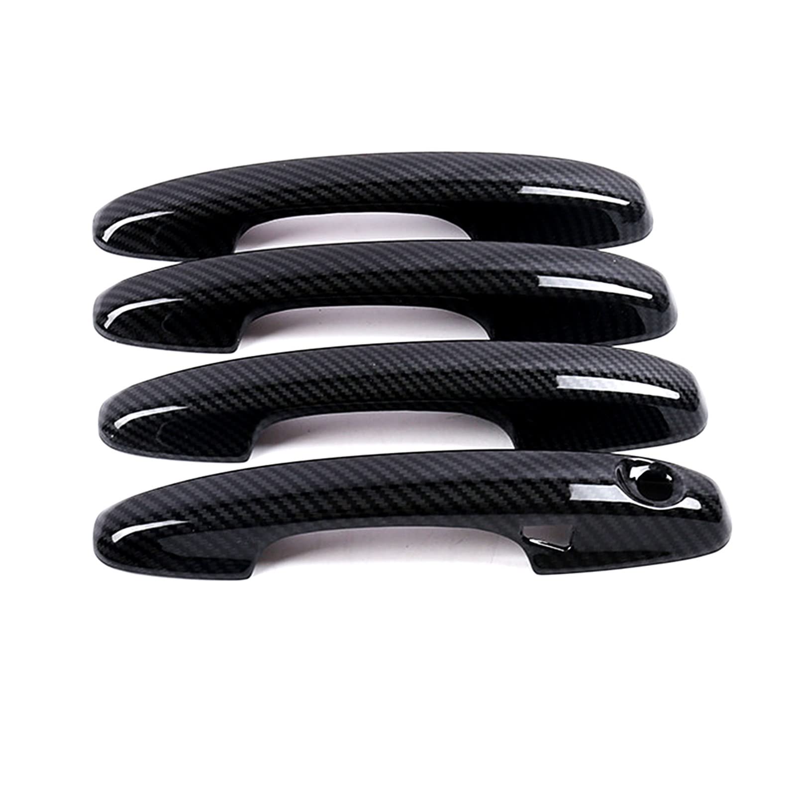Ytdhfdgj 2 Exterior Side Door Handle Cover Trim Frame Bezel With Smart Hole For Ford For Focus 019 020 (2)