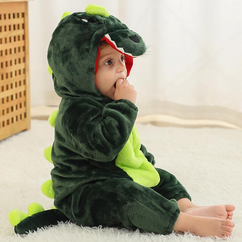 Unisex Baby Costume,Baby Animal Onesie Halloween Flannel Home Clothing - Image 4