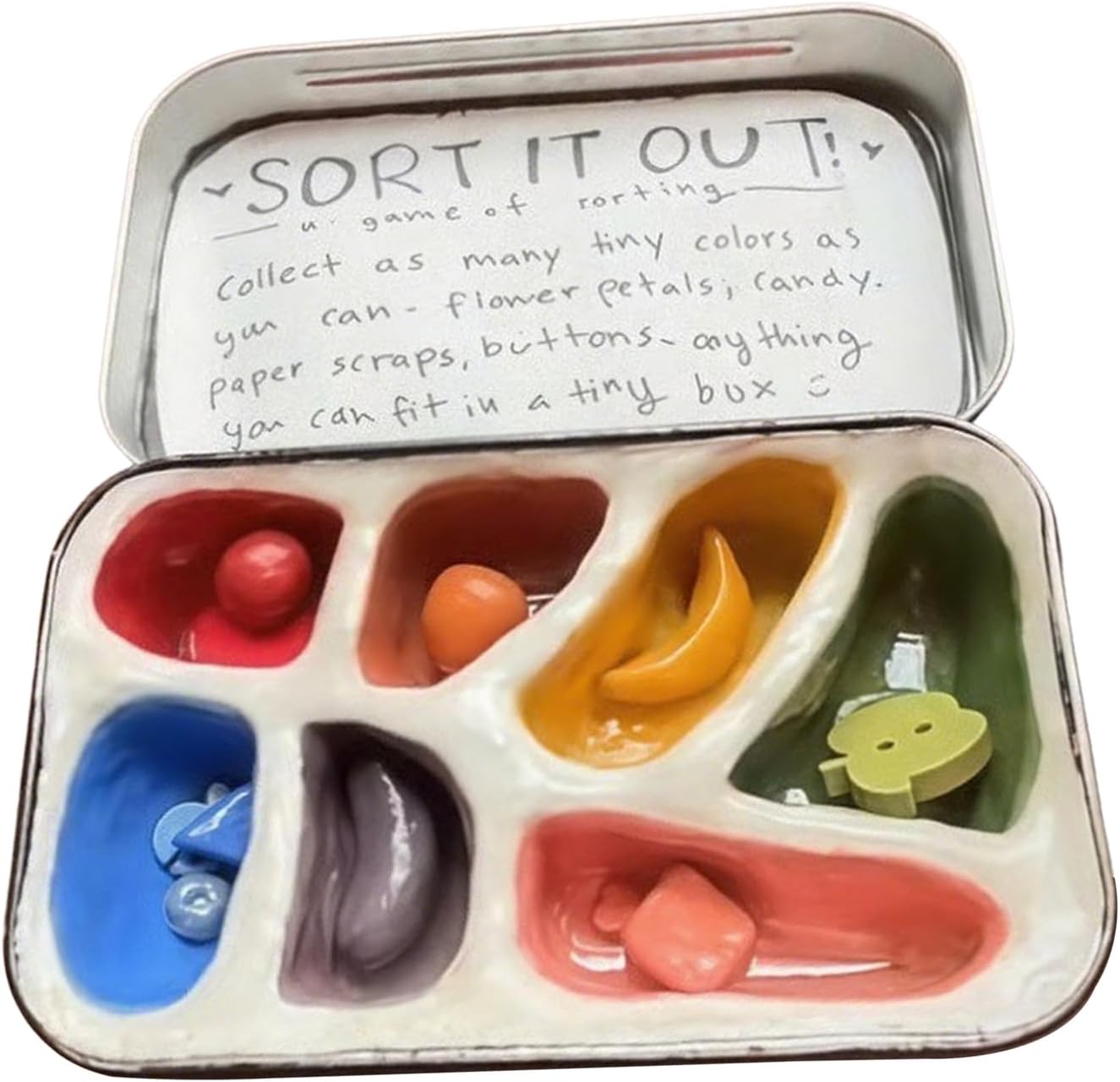 Calm Down Toys, Sensory Sorting Box, 1.97×2.36 Inches Handmade Design & Portable, Lightweight Sort Boxes for Travel, Stress Relief, Focus Aid, Adult Work Break, Quiet Evening, and Reflection Moment