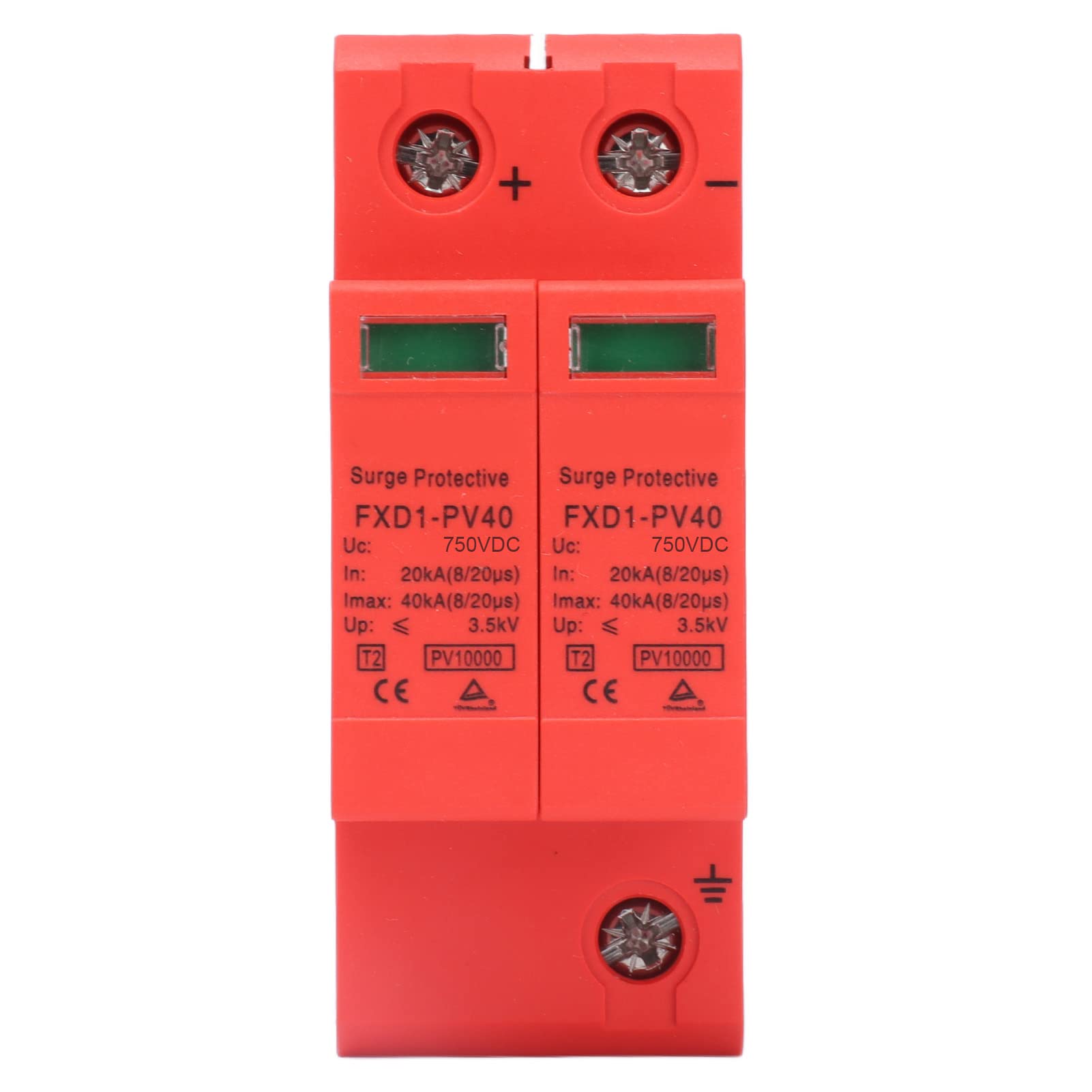 Dispositivi di Protezione SPD, Arresto Fotovoltaico DC, 40KA Max, 20KA Nominale, Livello di Protezione DC 750V