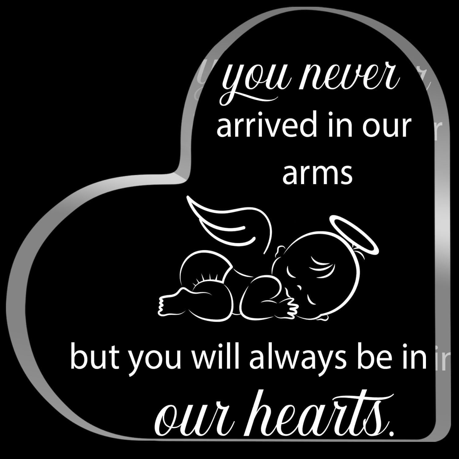 Miscarriage Gifts for Mothers Bereavement Remembrance Miscarriage Acrylic Keepsake for Loss of Infant Baby Grief Sympathy Memorial Table Decorations