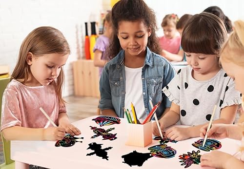 Miniatura 2 de D24TIME Arte de Acción de Gracias, arco iris, papel de otoño para niños, 24 piezas de actividades de Acción de Gracias, manualidades, calabaza,