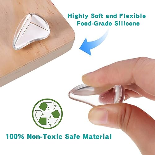 Miniatura 4 de Paquete de 16 protectores de esquina para bebé, protectores de esquina transparentes, protector de esquina de muebles y parachoques de seguridad de