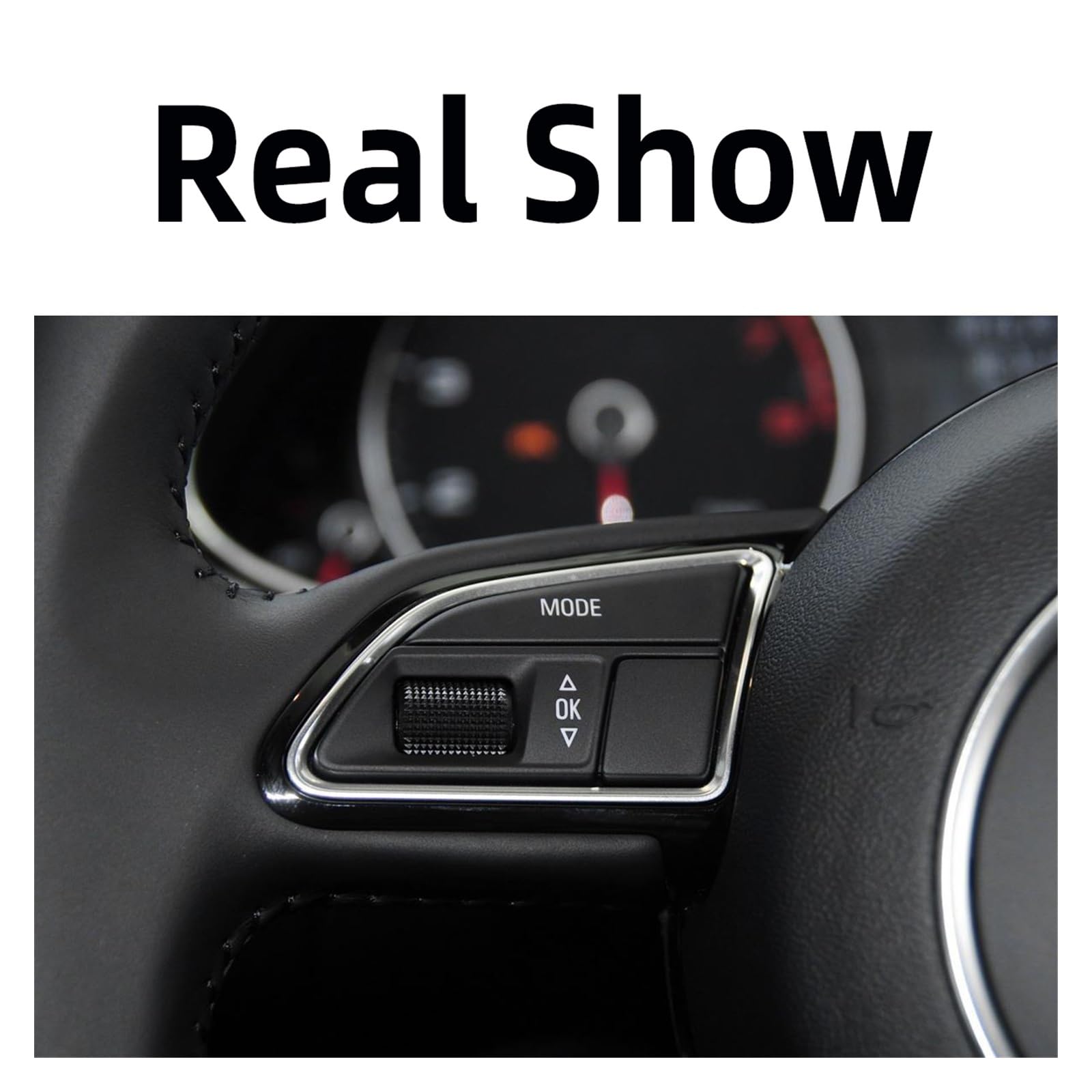 Nieuwe Multifunctionele Stuurwiel Switch Knop Cover Decoratieve Cap Trim Fit for Audi A4 B8 Fit for Avant A5 8T S4 S5 RS5 Q5 8R Fit for Quattro Q7