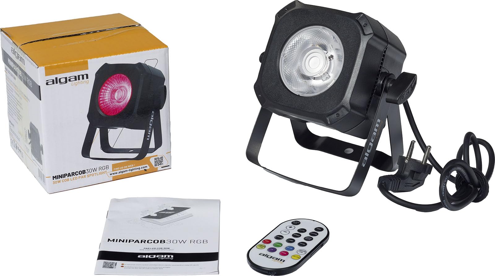 Algam Lighting MINIPARCOB 30 RGB - Par LED COB 30W RGB compacto, con efectos, IP20