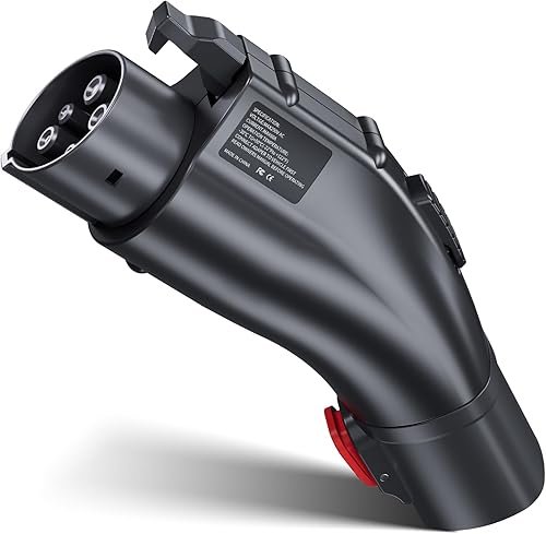CALION Adaptador Tesla a J1772, adaptador de carga Tesla a J1772 EV apto para todos los J1772 EV, máximo 60 amperios y 250 V, para conector de pared