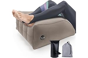 Wedge Pillow to Elevate Legs, Inflatable Cushion for Improved Circulation, Pain Relief, and Recovery