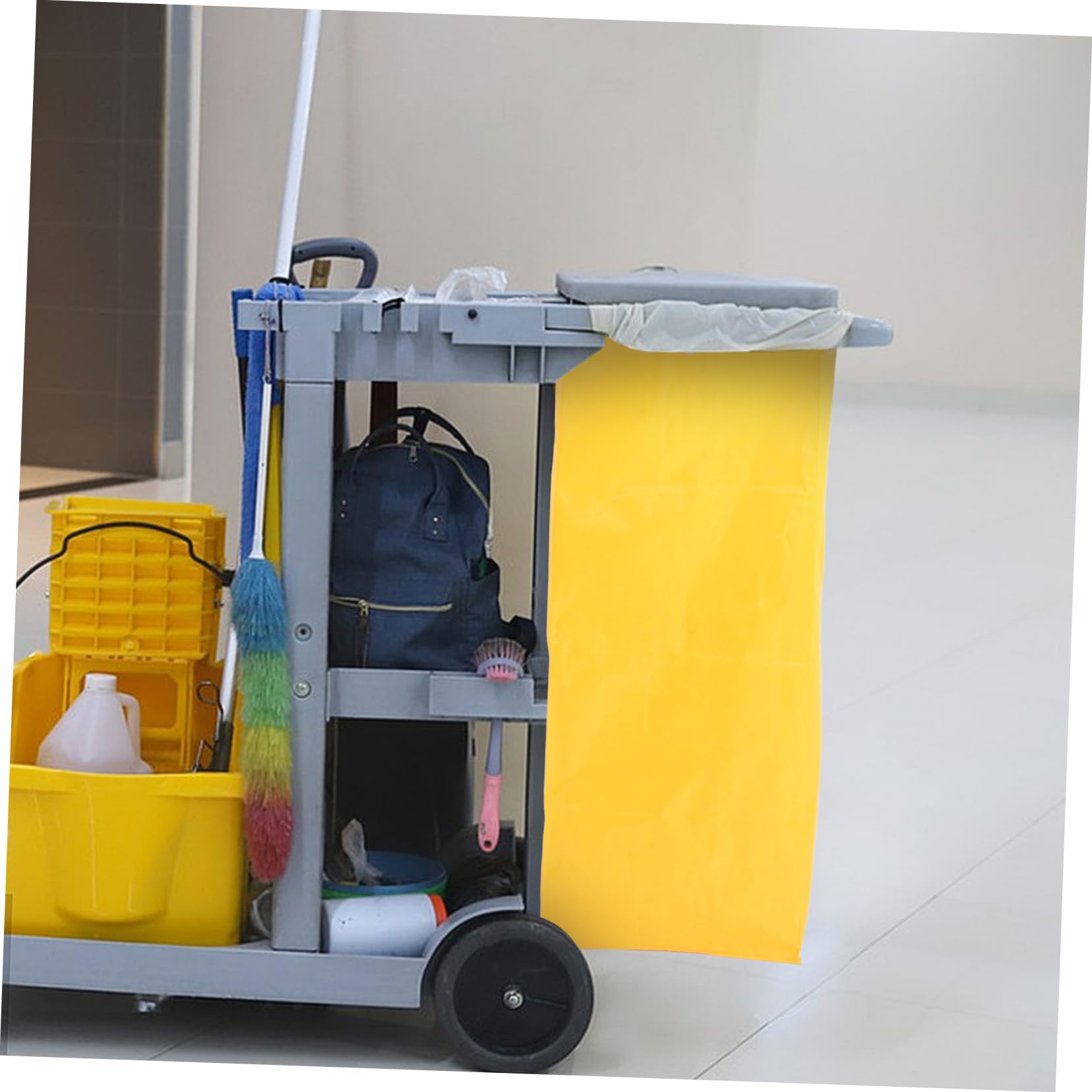Borsa di Ricambio per Carrello Housekeeping Oxford Giallo, Versatile e Igienica, per Servizi Alberghieri e Raccolta Panni Sporchi