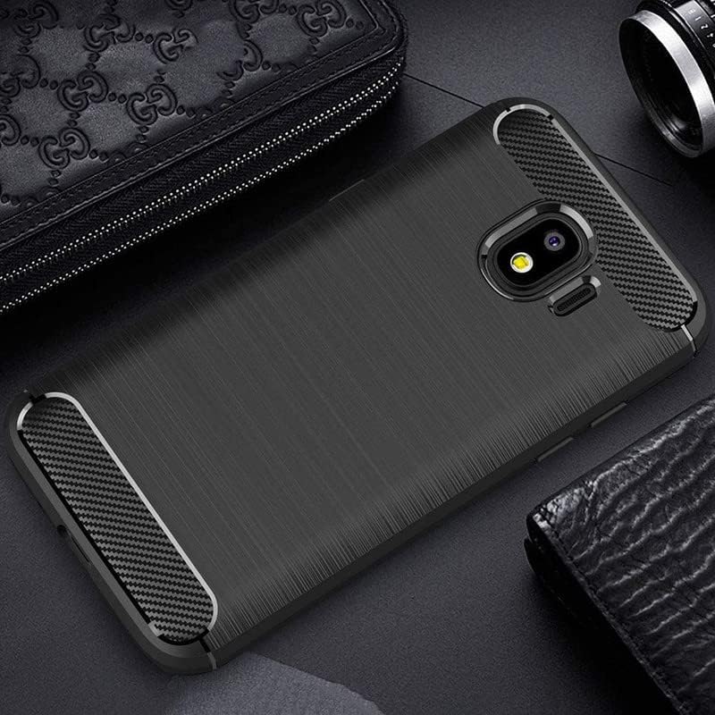 Image of Hybrid Carbon Fiber Back Case for Samsung Galaxy J2 Pro 2018 (Black)