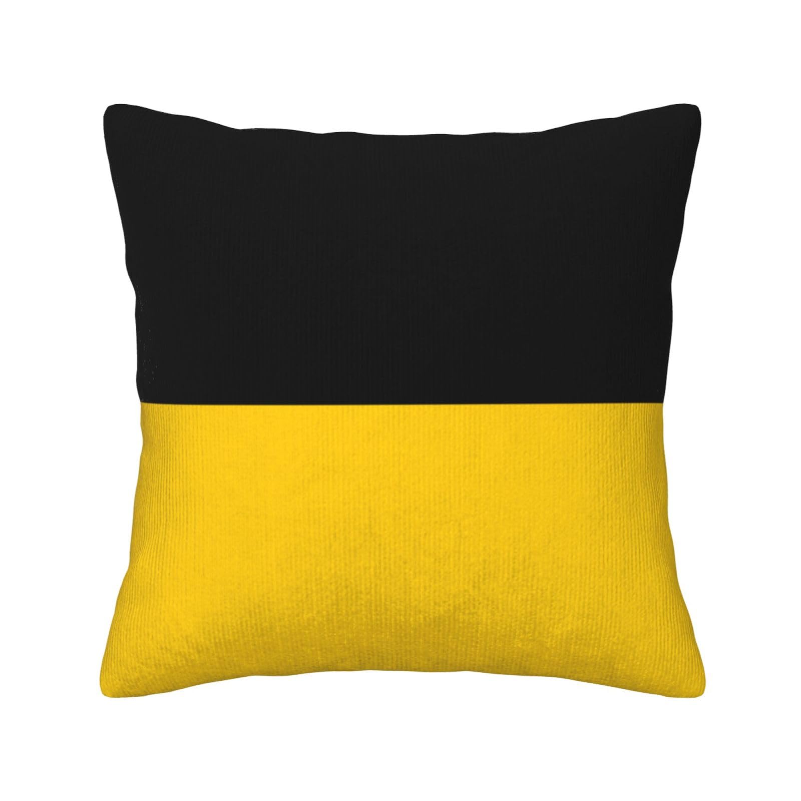 HGIUYDRD Flag of the canton of Saxony-Anhalt Print Corduroy Throw Pillow with Invisible Zipper Closure for Living Room, Couch and Bed