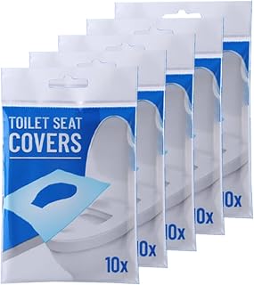 Flushable Toilet Seat Covers, 50 Count, Individually Wrapped