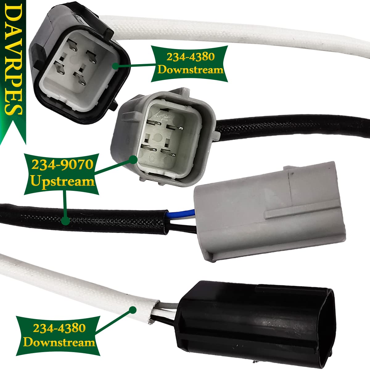 2PCS 234-9070 234-4380 Upstream Downstream Oxygen O2 Sensor for Nissan Sentra 2.0L 2.5L Altima 3.5L Versa 1.8L l4 2007 Replace#22693-ET000｜22690-EN200