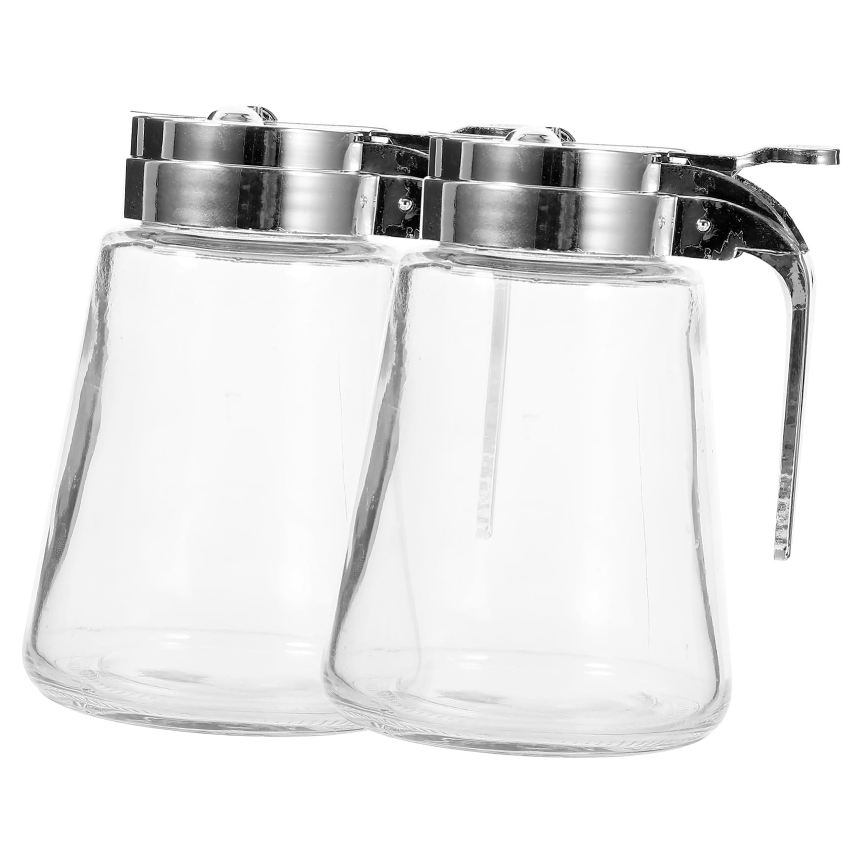 Luxshiny 2 Dispensador de Jarabe de Vidrio, Sellado, 300ml