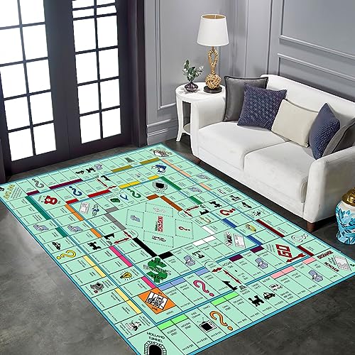 Monopoly-Teppich, Monopoly-Muster-Teppich, Unterhaltungs-Teppich, Spielteppich, Brettspiel-Teppich,...