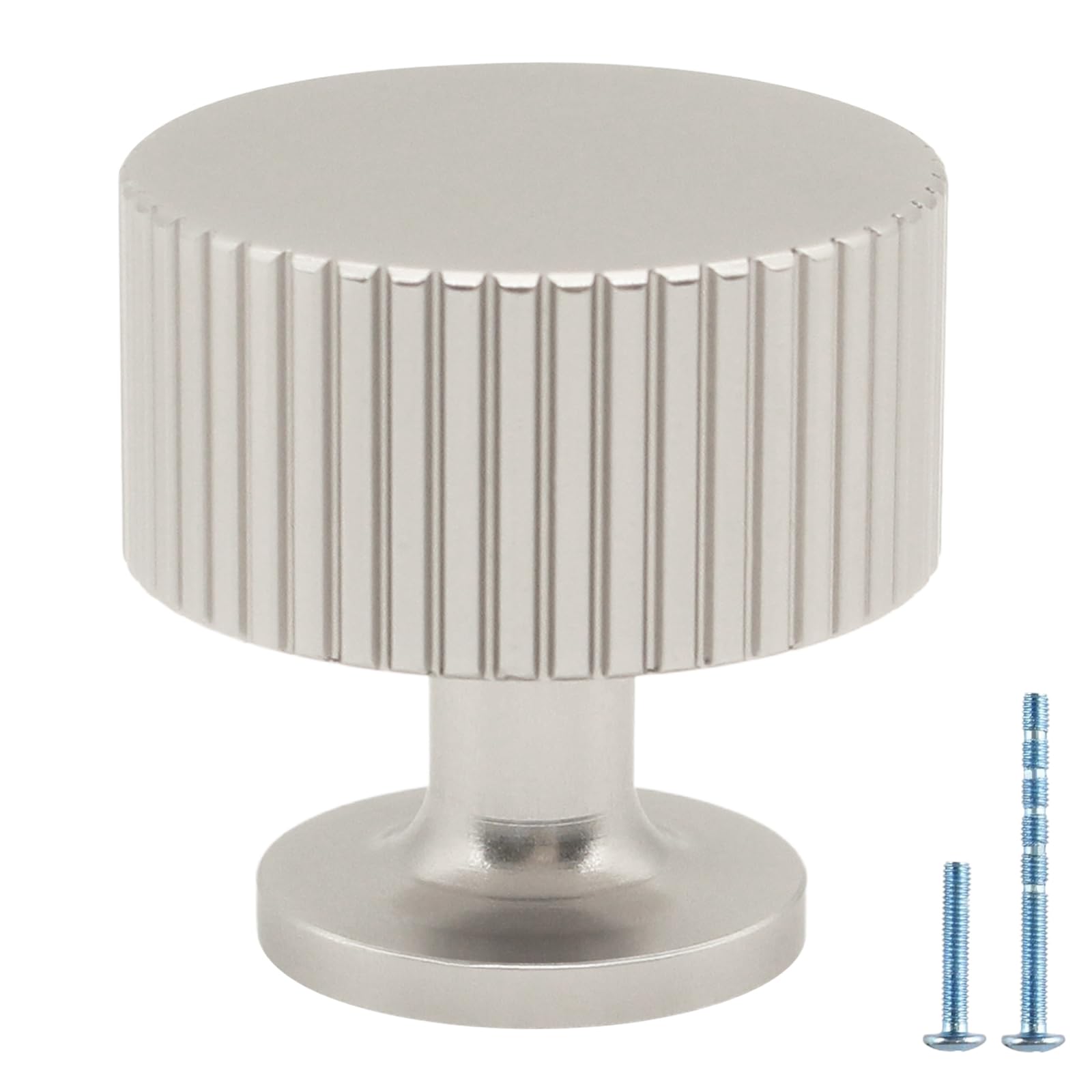 10 Pack Brushed Nickel Cabinet Knobs Dresser Drawer Knobs, Kitchen Knob for Cabinets and Drawers, Cabinet Knob for Bathroom, Kitchen, Cupboard