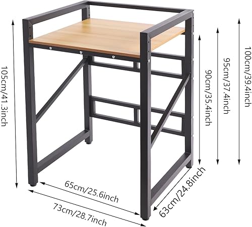 Miniatura 7 de Estante apilable para lavadora y secadora, estante de lavadora sobre los estantes de lavadora y secadora, estante organizador de almacenamiento