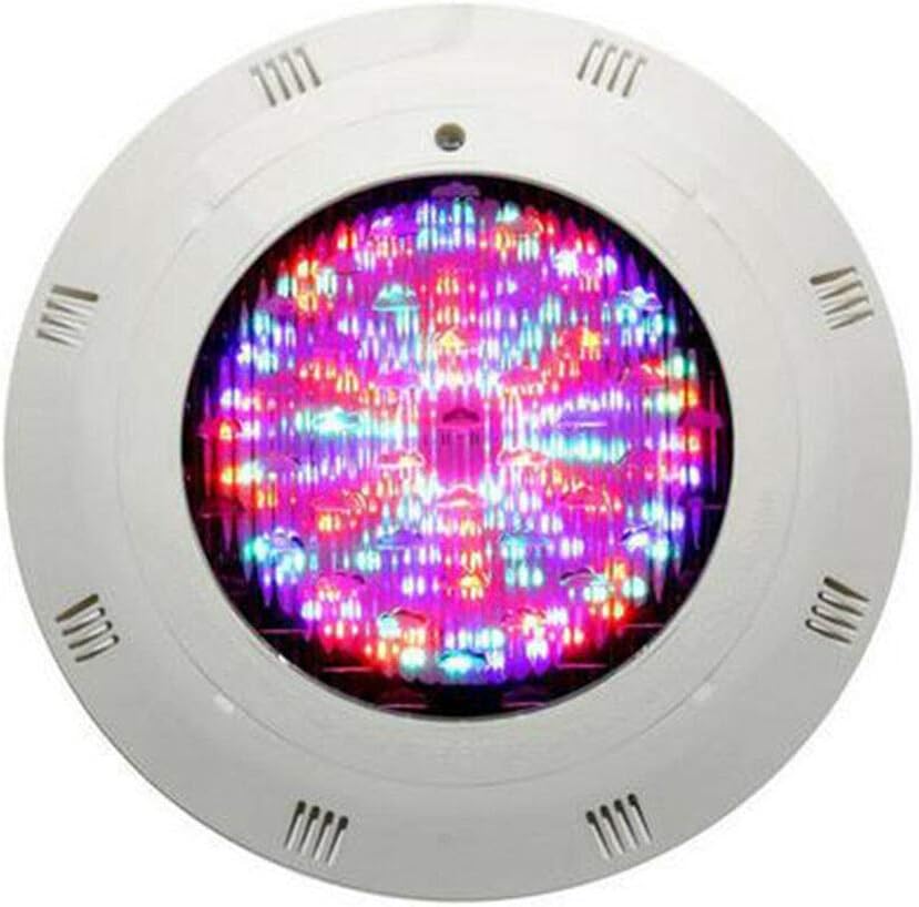 Eapmic 18W 12V Colorful RGB 252 LED Underwater Light IP68 Waterproof Remote Control Swimming Pool Lamp SPA Pond Fountain Light