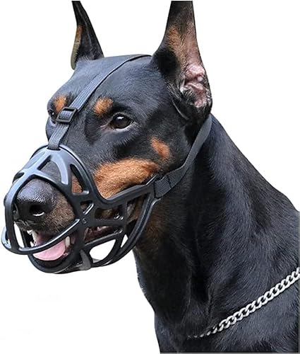 犬用口輪、小型犬、中型犬、大型犬、X大型犬用の バスケット型口輪で、噛みつき、吠え、噛みしめを防ぎます、長さは調節可能です。 (XS)