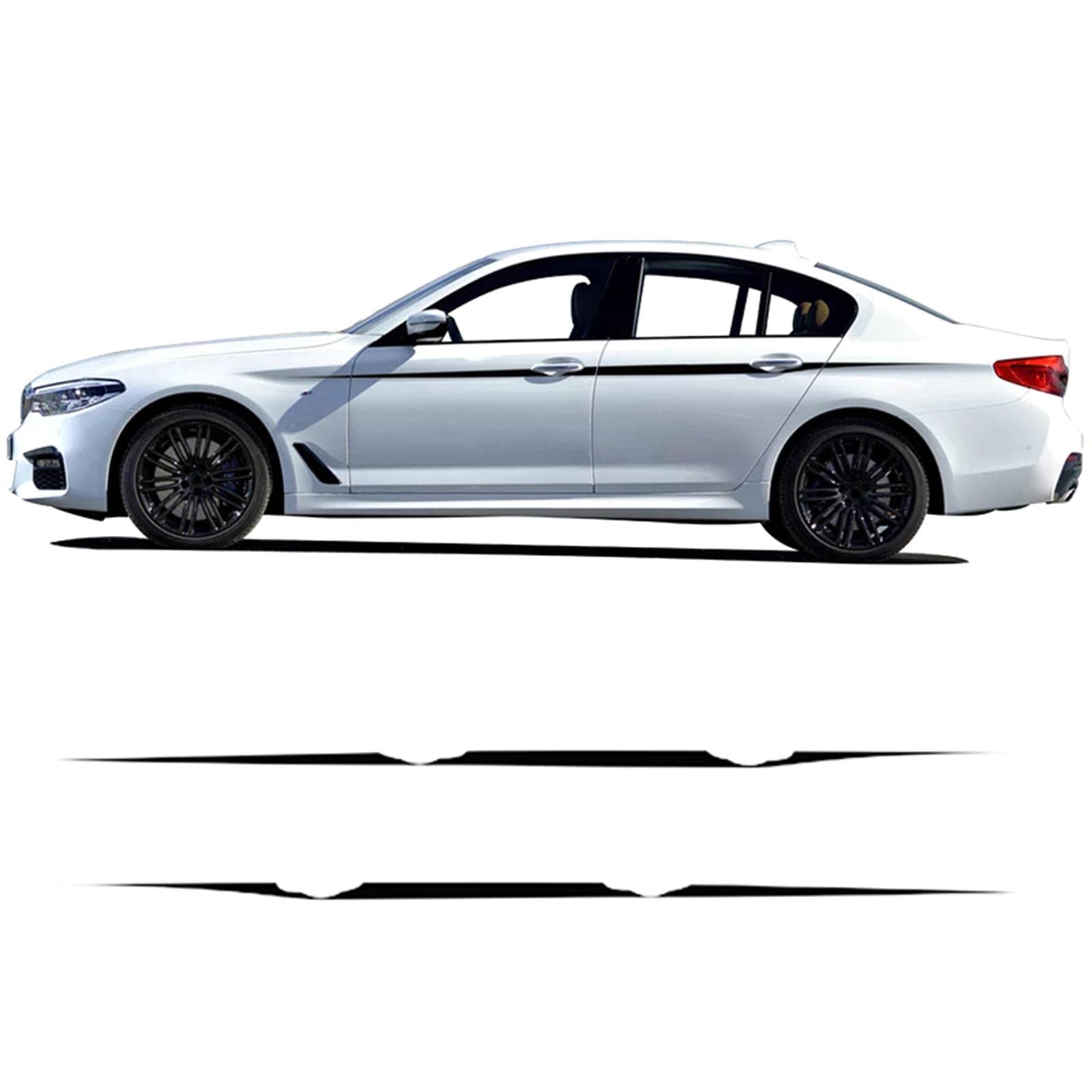 Autocollant Latéral Logo Sport Line & Luxury Line Pour BMW - Modèles 520d, 530d, 330d, 320d, 518d, F30, F10, G30, G20, E46, E39, F11, F32