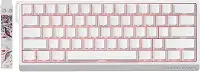 MADLIONS MAD 60 HE RGB 60% Teclado mecânico para jogos Rapid Trigger 60% com fio, atuação ajustável, interruptor magnético de efeito Hall, taxa de polling de 8K Hz, RGB, para PC/Mac, Branco