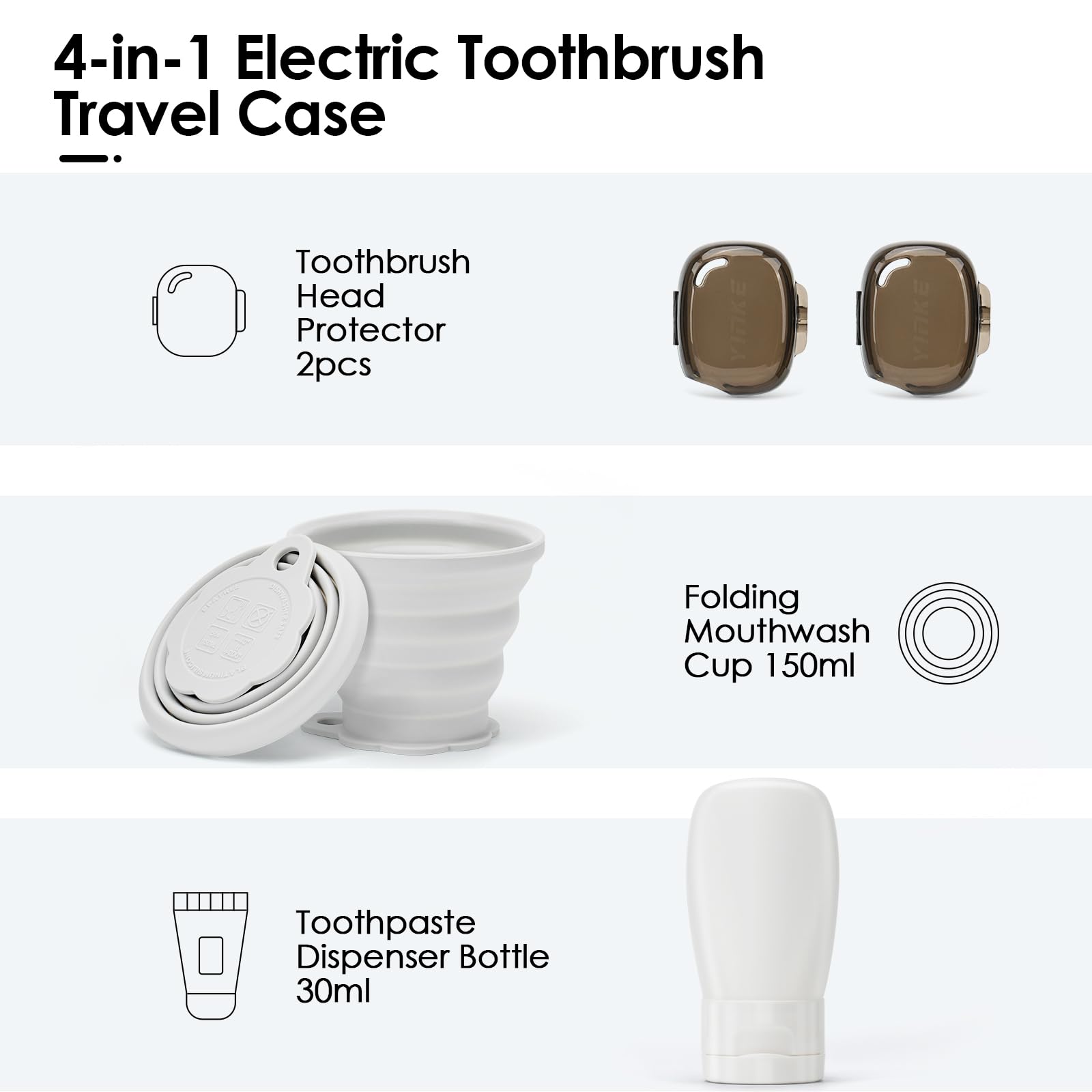 Yinke 2.0 Electric Toothbrush Case for Oral B/Oral-B Pro/Philips Sonicare/Suri Sonic Electric Toothbrush, Electric Toothbrush Travel Case - Image 4