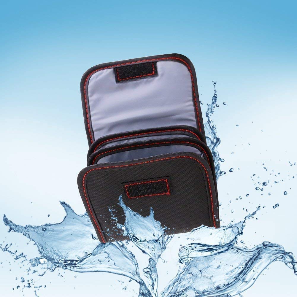 Custodia per filtro, 2 pezzi, con 3 tasche per fotocamera, custodia professionale per filtro per fotografia, custodia per cintura, design impermeabile e antipolvere, per filtri da 25 mm a 82 mm