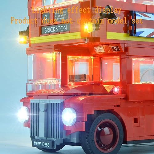 Miniatura 8 de HZQM 10258 Kit de luz para Creator Expert London Bus compatible con Lego 10258 Building Blocks Modelo (juego de LEGO no incluido)
