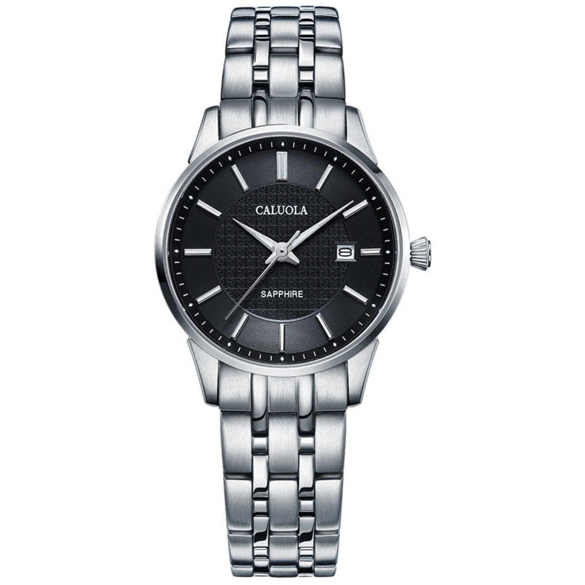 Caluola Business Watch Fashion Quartz Watch Men Casual Watch CA1215, CA1215W-SS-black, Quartz Watch