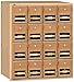 Salsbury Industries 2016RL Mailbox, 16 Doors, Rear Loading, Brass