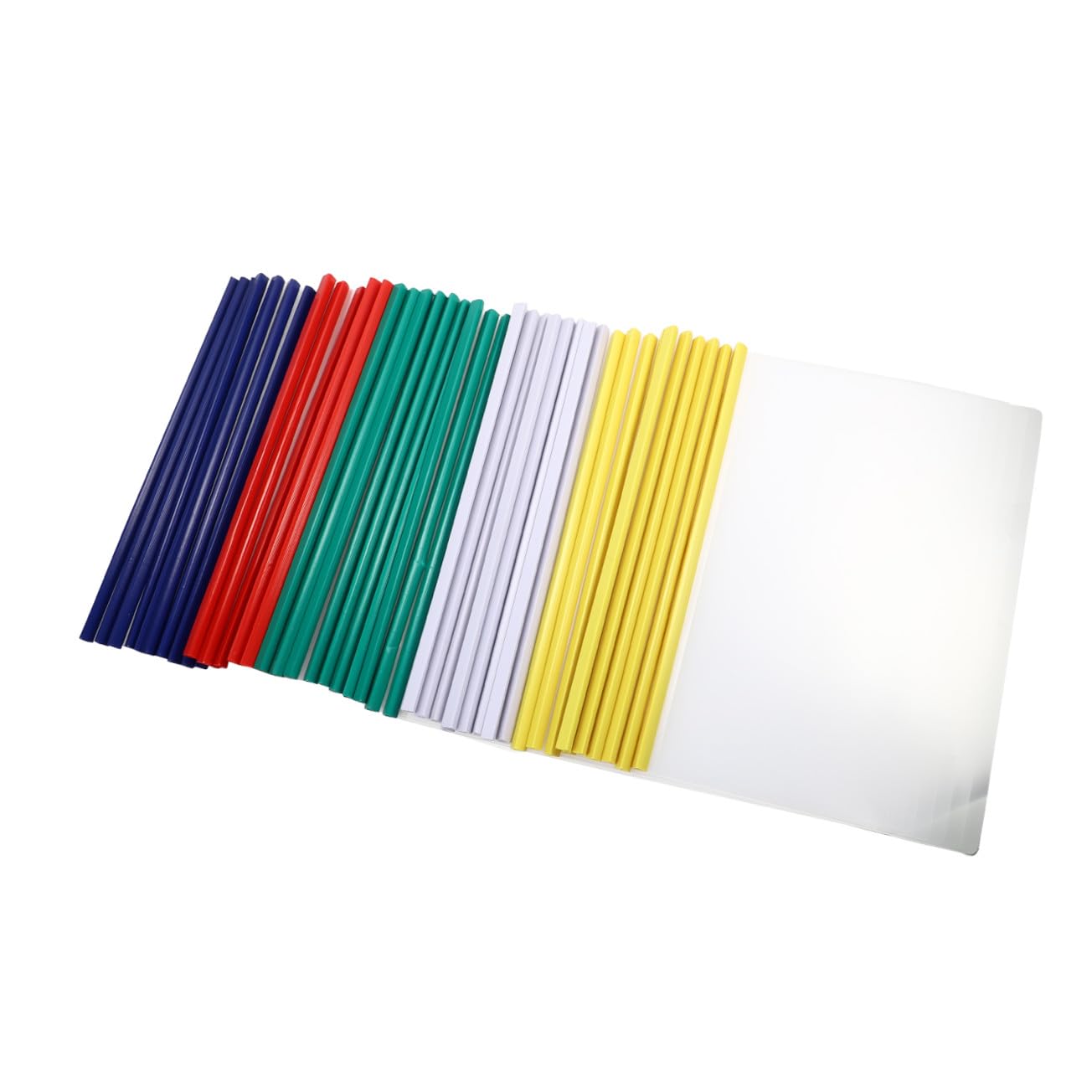 Holibanna 50stücke Transparente Aktenordner aus Plastik mit Durchsichtigem Design Plastikordner für Unterlagenaufbewahrung Ordner Plastik für Schule und Büro Zufällige Farbe