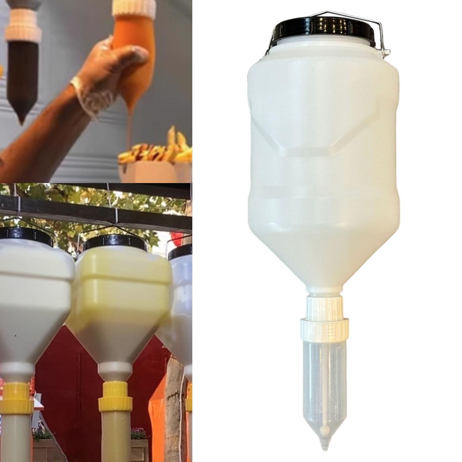 Dispenser per salsa a tenuta stagna ricaricabile ogni giorno per conservare senape, ketchup e condimenti, bottiglia di ketchup, bottiglia di salsa,