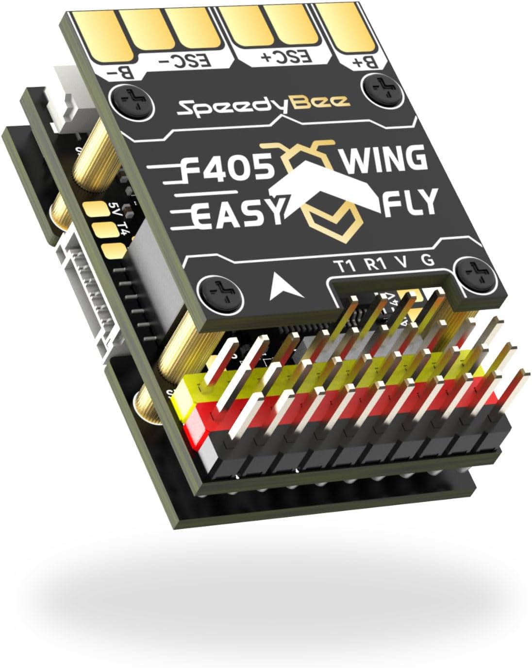 Speedybee F405 Mini Fixed Wing Flight Controller, INAV Ardupilot APP Wireless Configuration 11 PWM Solder-Free Multilayer FC PDB Board Compatible