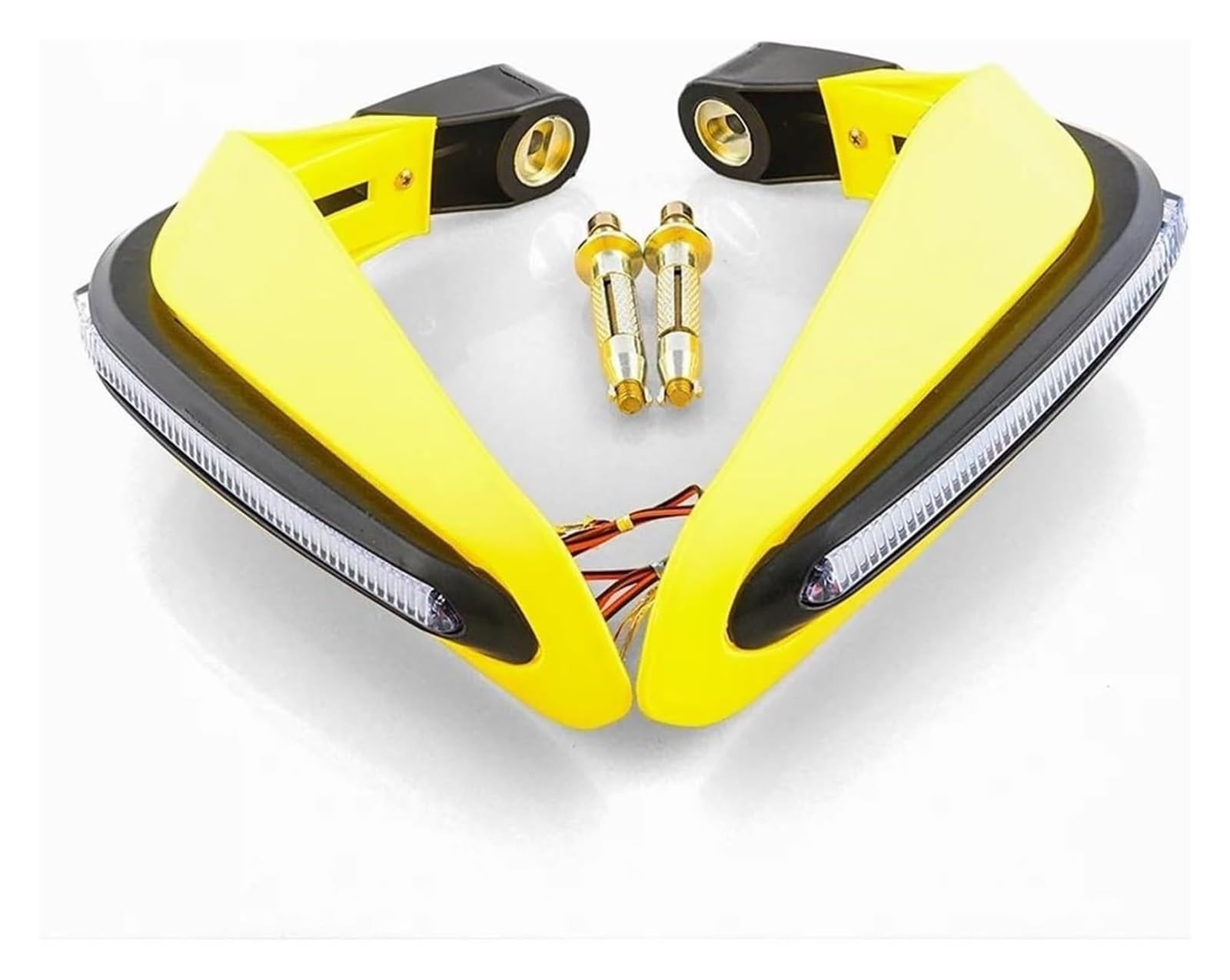 Paramani Moto Per Suz&uki Per GSX S1000F ETC Moto Paramani Protezione Parabrezza Luce Protezioni Manubrio Paramani(Giallo)