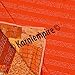 Indian Handmade Vintage Orange Silk Sari Patola Quilts Ethnic Reversible Blanket Bedspread Throw Stitch Patchwork Kantha Quilt Bohemian Bed Sofa Cover Kantha (Single [60