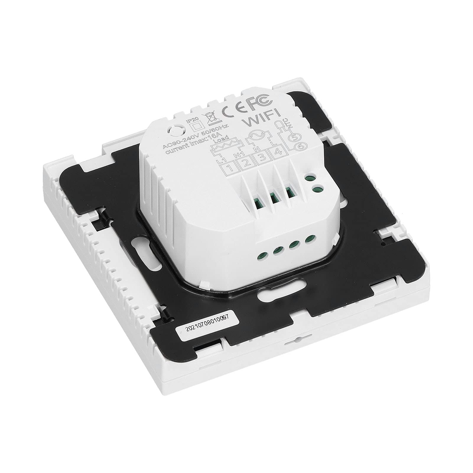Termostato WiFi Termostato Digital Controlador de Calefacción de Vidrio y PC 41 a 95F Control de Aplicación Programable Semanal con Sensor para Usuarios de Calefacción Eléctrica Doméstica