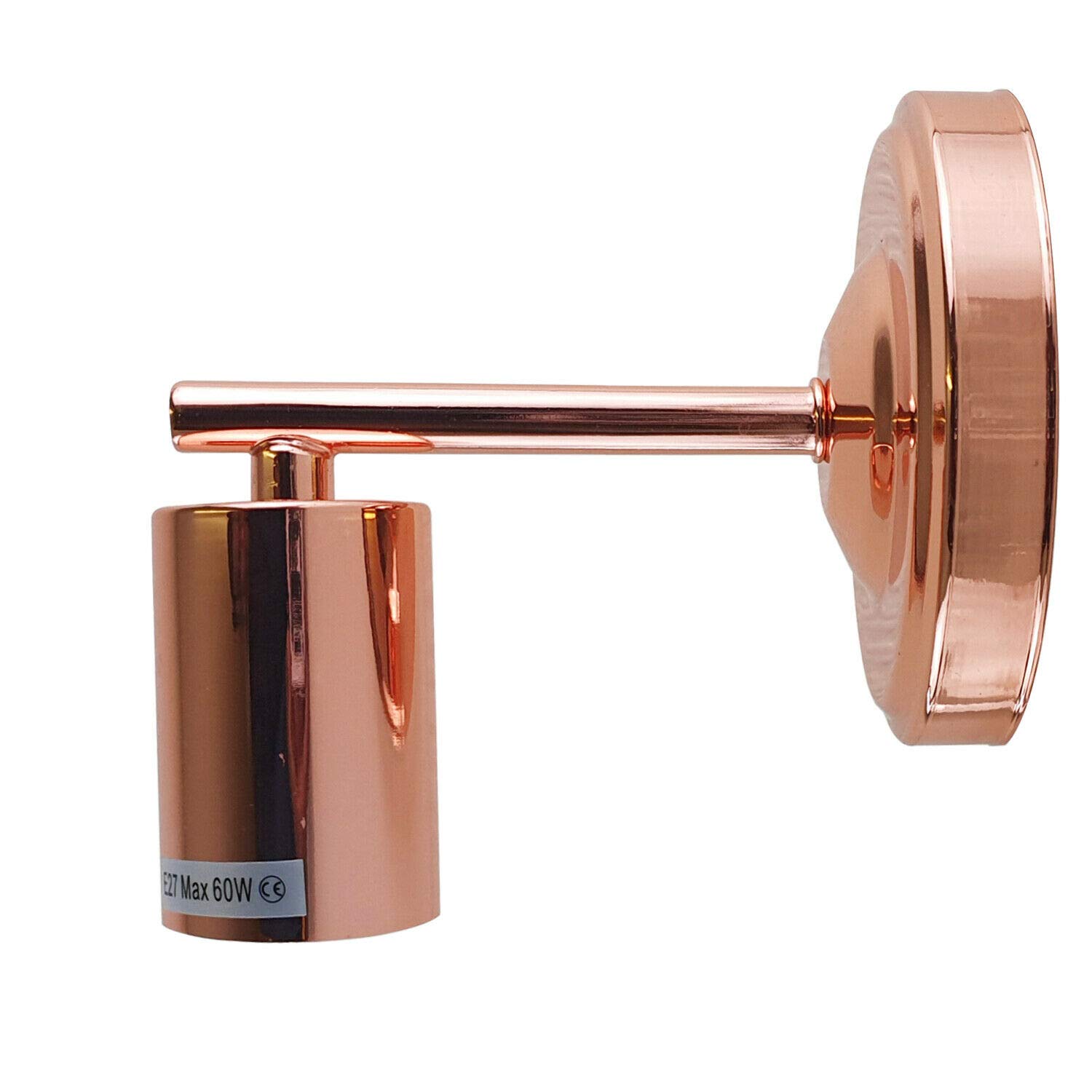 Metal Wall Light Fitting, Modern Wall Lamp Sconce, Simple Style for Living Room, Hall Way (Rose Gold)
