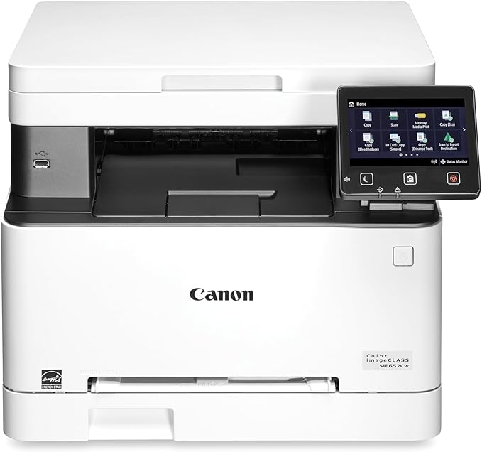 Canon Color imageCLASS MF652Cw - Wireless Laser Printer, Multifunction with Scanner, Copier, Mobile Ready, 3 Year Limited Warranty, 22 PPM Color, White