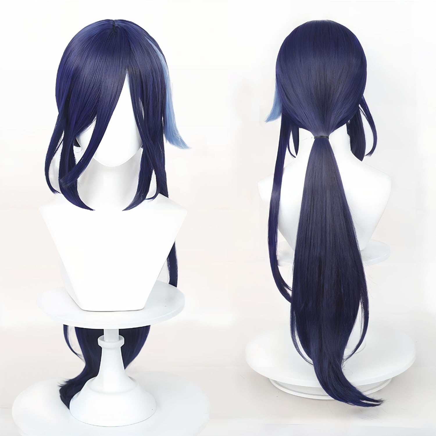 Amazon.co.jp: 【Manhecos】コスプレウィッグブルーパープルロング耐热