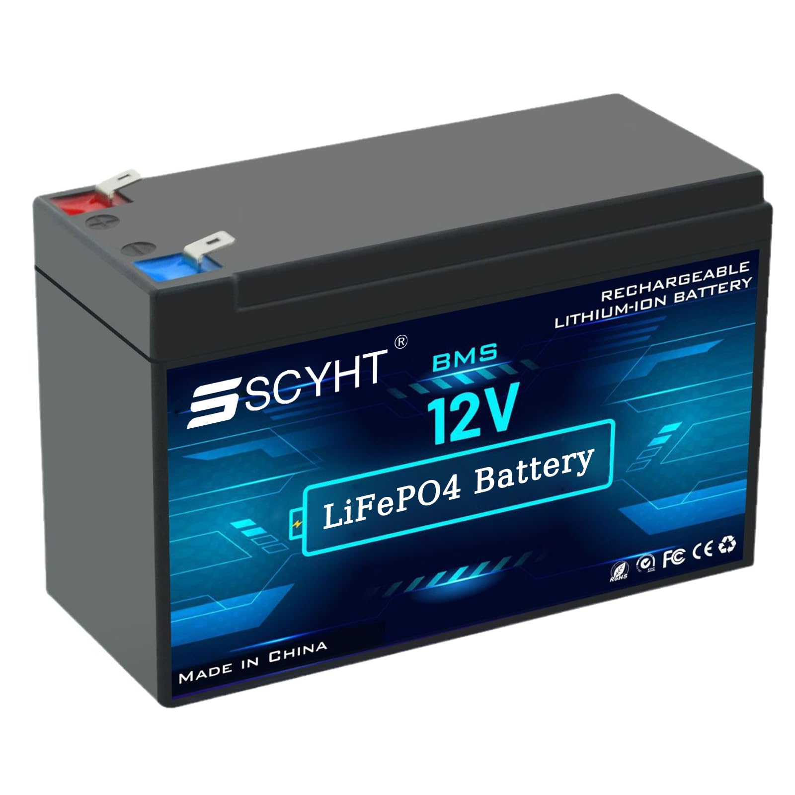 Akumulator LiFePO4 12 V 10 Ah 8 Ah Akumulator litowy 12 Ah Akumulatory zamienne 12 V Akumulatory litowo-jonowe do oświetlenia awaryjnego do silników 50 W - 150 W