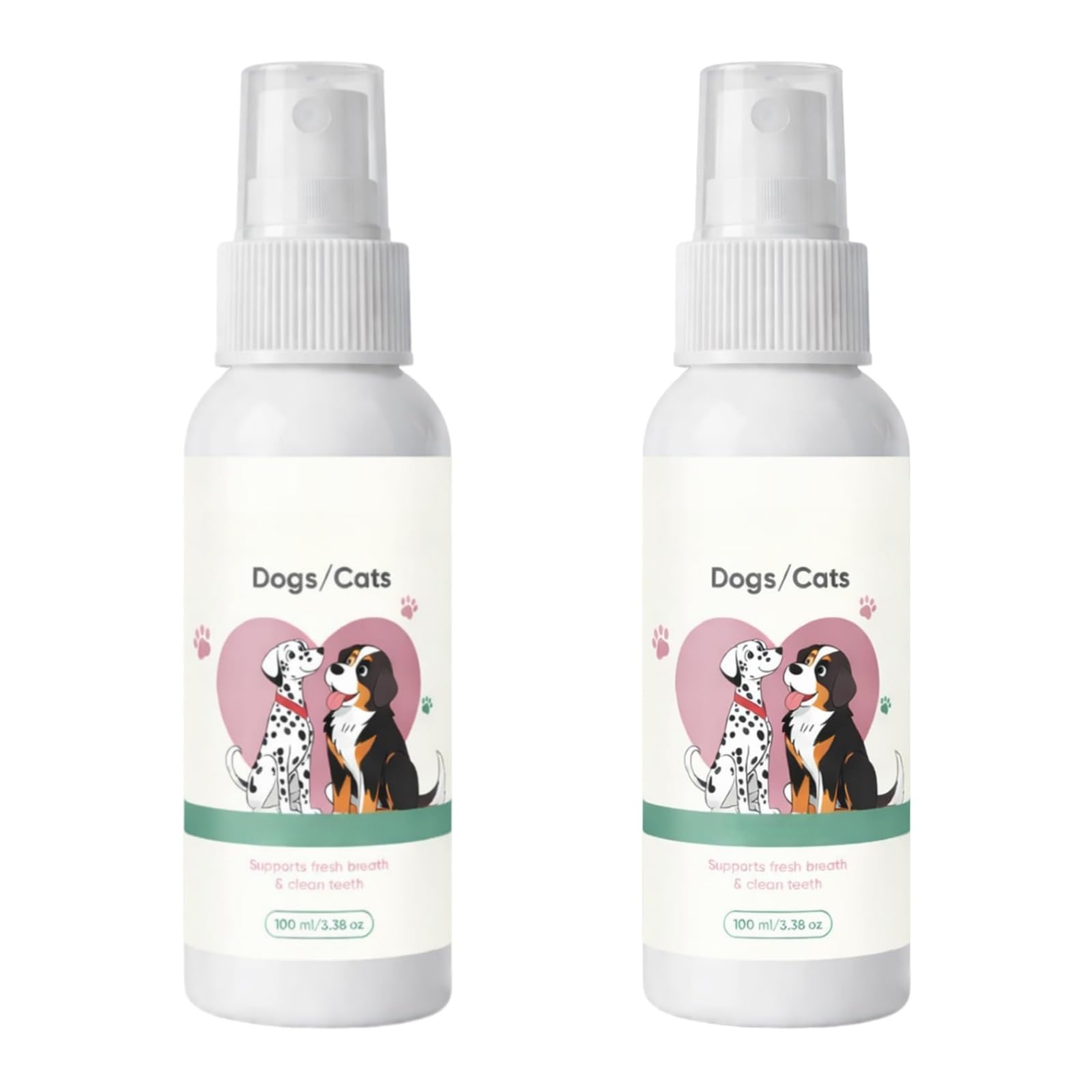 Paw Guardian - Dentaclean pour Chien,Anti Mauvaise Haleine Chat Chien Spray Buccal Aux Plantes Naturelles Réduit Tartre Et Protège Gencives Usage Quotidien (2 pièce)