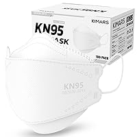 Vista 10 de Mascarillas KN95, paquete de 50, transpirables, cómodas y desechables, mascarillas KN95, color negro