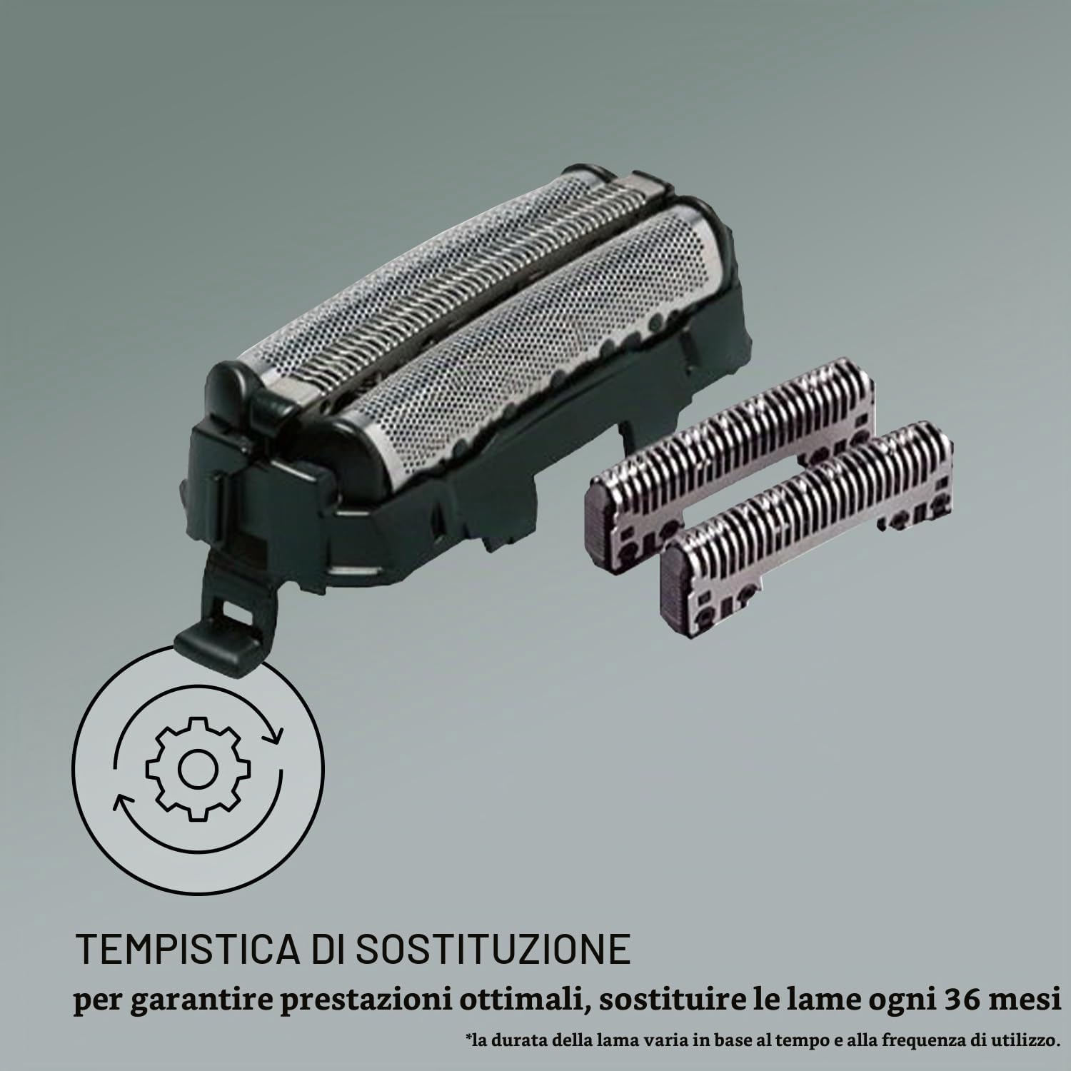 Panasonic WES9013PC rasoio elettrico sostituzione lama interna e lamina esterna set per uomini lame ipoallergeniche per pelli sensibili mantenere il livello di toelettatura