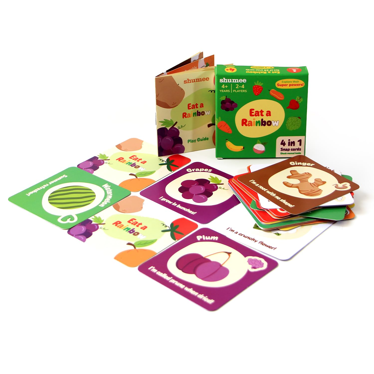 shumee Eat A Rainbow: Snap-Cards & Trivia Game Set (4 Years+) | Multicolor | Eco Friendly & Safe | Easy to Carry | Made in India | Travel Friendly (B0CJTSKX7K) Amazon Price History, Amazon Price Tracker