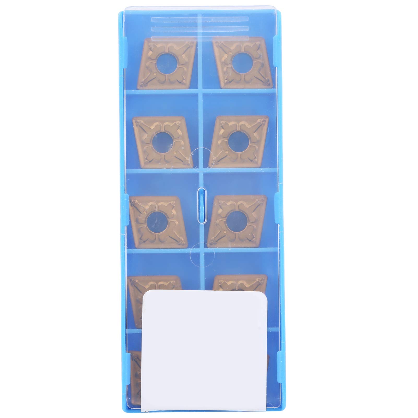 Fafeicy 10 Pièces Plaquette de tournage de tour CNC, lame en carbure monobloc indexable, pour traitement de l'acier et des matériaux en alliage résistant à chaleur, CNMG120408-TM LF9018