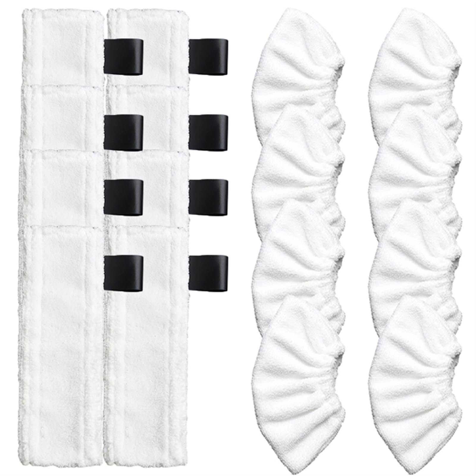Steam Mop Tuch Reinigungspad Tuch Abdeckung Ersatz Zubehör for EasyFix SC2 SC3 SC4 SC5 Mop Reiniger Ersatzteile Dampfreiniger-Zubehör(16pcs)